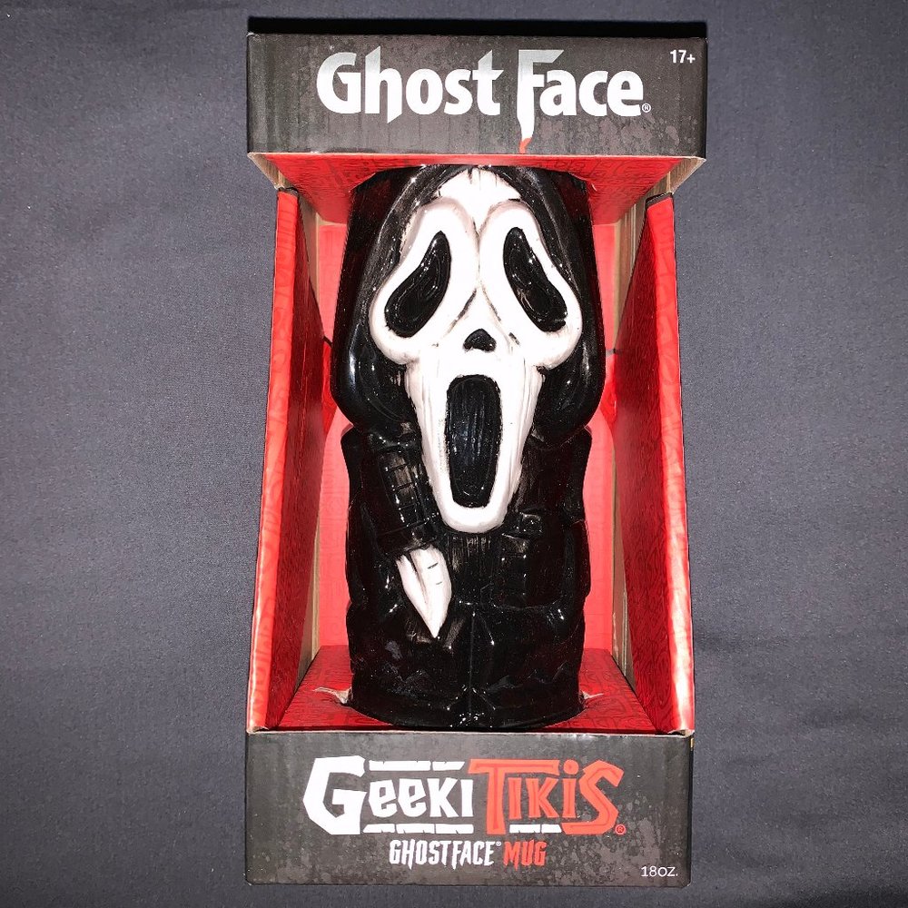 SOLD NEW Scream Ghost Face Geeki Tiki Ceramic M…